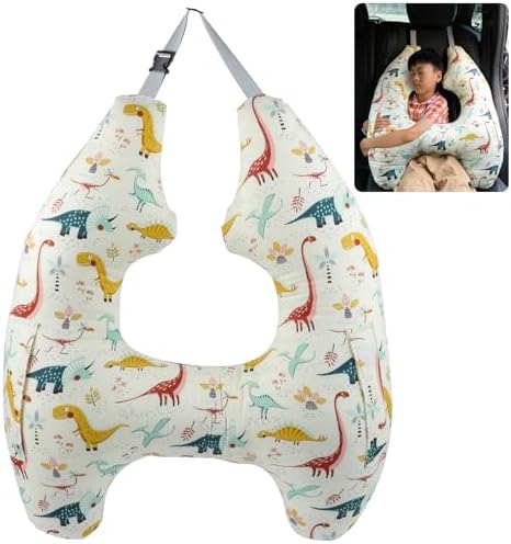 Car Pillow for Kids,H-Shape Travel Pillow for Child Sleeping Neck Shoulder Support Car Seat Pillow A Sleeping Artifact Suitable for Road Trips of Adults and Children Travel Pillow for Kids