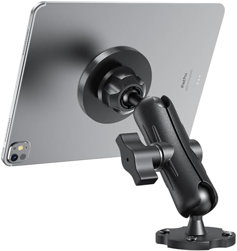 Keuvirya Heavy Duty Tablet Mount for Truck & Vehicle, Drill Base iPad Mount