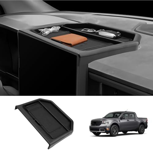 LUWU for 2025 2026 Maverick Dashboard Storage Tray 2026 Maverick XL/XLT/Larita/Tremor/Lobo 12.3-inch Behind Screen Organizer Center Console Display Box Dash Tray Maverick 2026 (Only for 12.3" Screen)
