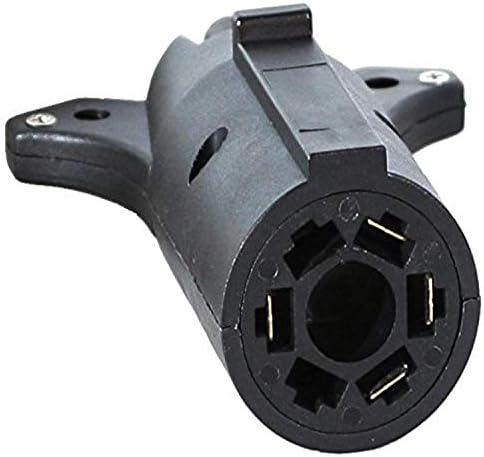 Buyers Products TC2074T 7-Way Flat to 4-Flat Trailer Connector Adapter with LED Tester, Durable Weather-Resistant Plastic Plug, Fixes Truck to Trailer Wiring Mismatch for Utility & Light‑Duty Trailers