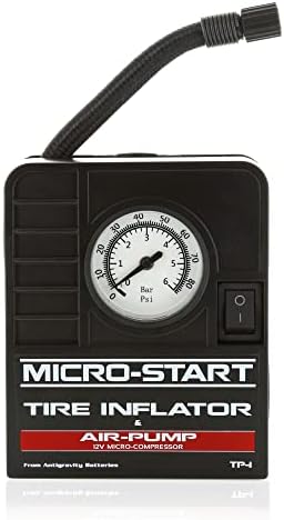 Antigravity Batteries Mini Tire Inflator for use with Motorcycles, ATV, UTV, Bikes,Small Cars. Easy to Carry for ADV and Touring Bikes