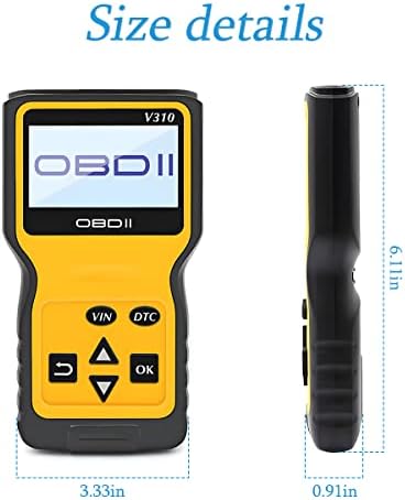 AUCELI OBD2 Scanner Code Reader for Car Check Engine, Yellow