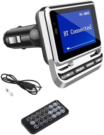 Wireless Bluetooth FM Transmitter Radio Receiver Wireless Radio Car Kit with 1.4-inch LCD Display