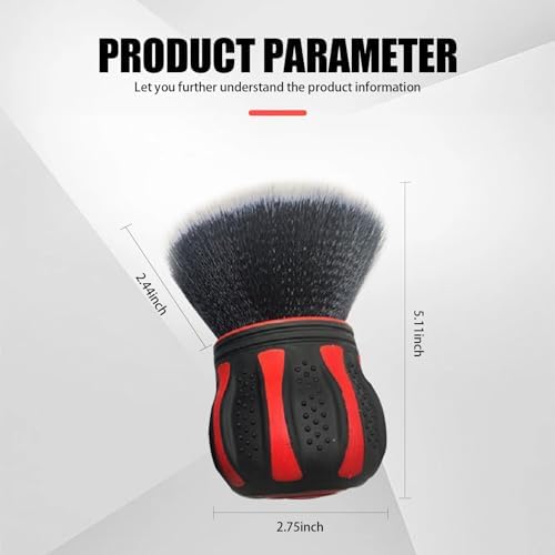 1 PC Car Detail Brush, Car Beauty Tools, Ultra Soft Detailing Brush with Storage Rack, Car Interior Cleaning Brush, for Most Cars (Red), LEEQJS1702RE-1PC
