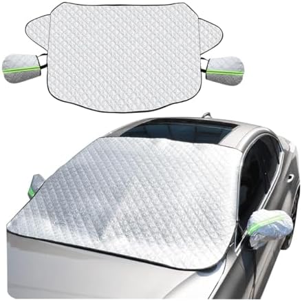 Car Windshield Snow Cover for Honda Accord 10th Gen 2018-2022 Sedan, Windshield Cover Ice and Snow Anti Frost Waterproof Winter Windshield Covers Silver