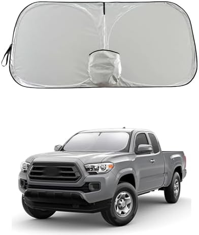 Tacoma Windshield Sun Shade, Sunshade Windshield Visor for Toyota Tacoma 1995-2025.