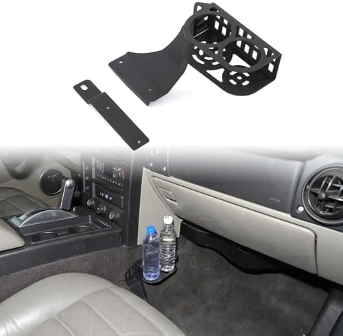 PIUGILH Passenger Seat Lower Cup Holder Compatible with Hummer H2 2003-2009, Aluminum Alloy Underseat Water Cup Holder Expander Bracket