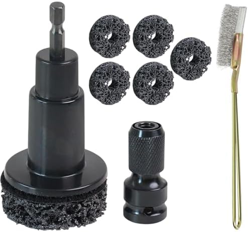 Wheel Hub Stud Cleaning Tool Kit Rust Removal Disc for Impact Wrench Drill