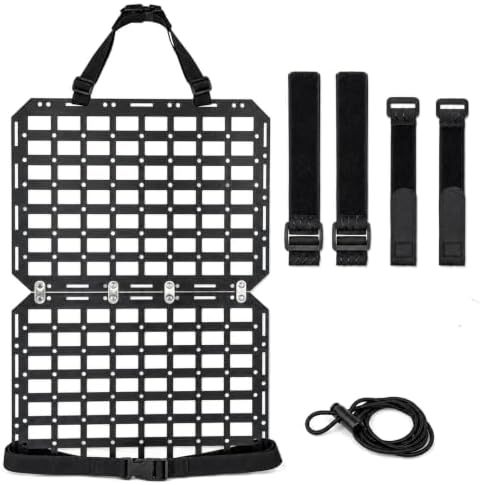 Automotive Seat Back Organizer Rigid MOLLE Panel | Universal Fits Trucks, SUVs and Outdoor Adventures, Tactical Gear and Tool Storage