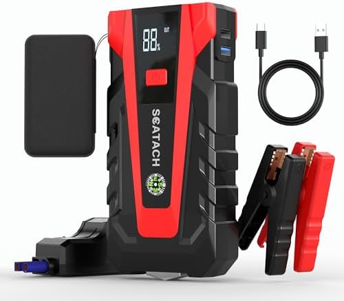 Scatach Jump Starter, 6000A Battery Jumper Starter Portable 12V Jump Box