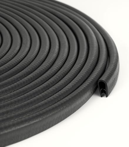 50 Feet Rubber Edge Trim U Channel Rubber Door Seal Strip 1/16" to 1/8"