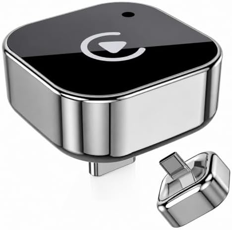Wireless CarPlay Adapter, Mini USB-C Dongle with 5GHz WiFi, Converts Wired to Wireless CarPlay & Android Auto, Plug & Play, Auto Reconnect, No Lag, for 2016+ Cars, USB-A Adapter Included