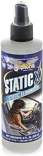 Gliptone Static X Static Eliminator, Removes Dust, Fingerprints, Pet Hair, Lint, Safe for Use on Glass, Plastics, Metal and All Types of Fabrics, Computer Monitors, Mobile Devices (8 Fl Oz)