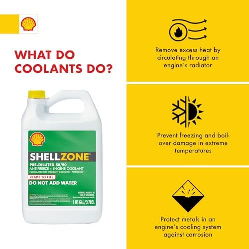 Shellzone 50/50 Pre-Diluted Antifreeze + Coolant (1 Gallon)