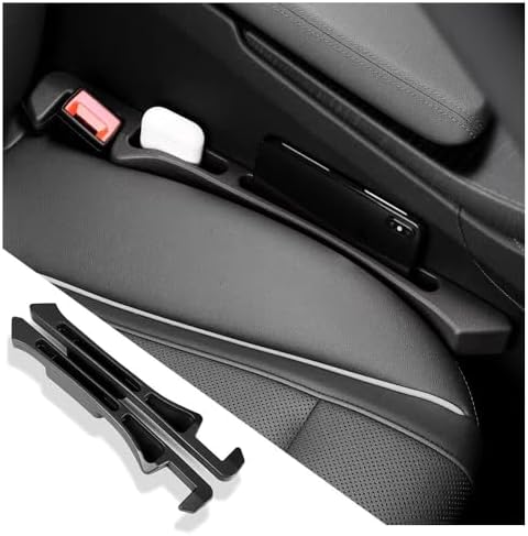 2PCS Deepened No Drop Car Seat Gap Filler Organizer