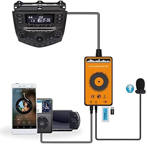 Car Bluetooth Transmitter with USB & AUX Interface for Honda 2003-2012