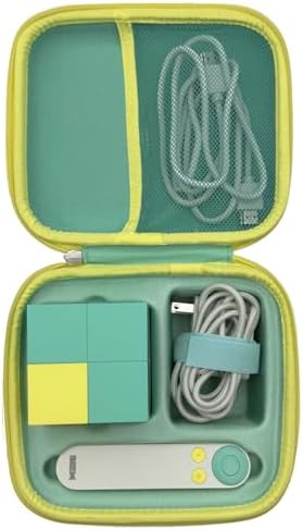 Thisness Travel Carry Case Compatible with Nex Playground Game System Custom Design Hard Shell Storage Case Nex Protective Accessories, Green and Yellow