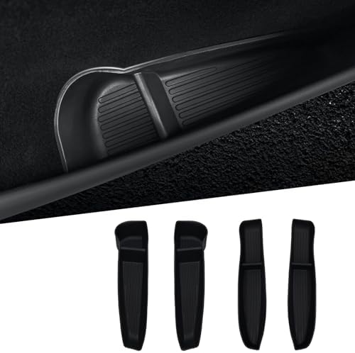 Door Side Storage Box for Tesla Model Y Juniper Accessories 2026 2025, Front& Rear Door Pocket Inner Organizer Trays TPE Protector Liner for Model Y Juniper-Set of 4