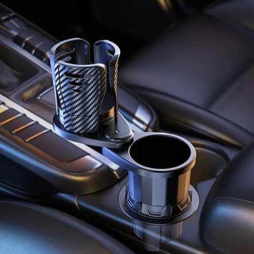 Car Cup Holder Expander Adjustable Base for Toyota Prius Hatchback (2023-), 2 in 1 Dual Layer Cup,Holder Large Capacity Storage 360 Degree,Space-Saving