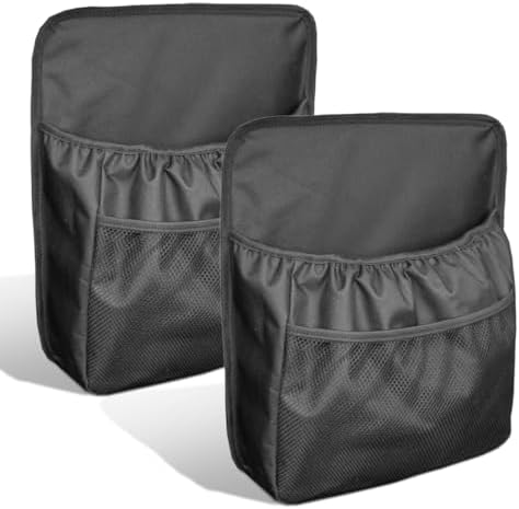 YoRise Car Trunk Organizer, Waterproof Oxford Cloth Backseat Car Organizer with Mesh Pouch, Automotive Storage Pocket, Seat Back Box Accessories for Cars, SUVs, Trucks (2PCS)