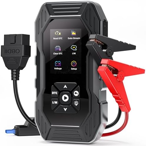 5000A Jump Starter with OBD2 Scanner, 0V Force Start, All Gas & 10L Diesel