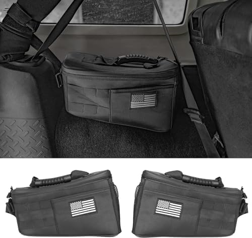 Door Storage Bags Compatible with Wrangler JK TJ LJ & Unlimited 2007-2017 4 Doors Tools Bag Wrangler Storage Bag Trunk Organizer Wrangler Interior Accessories(2-Pack)