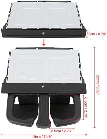 X AUTOHAUX 8P0885995B Folding Car Center Console Cup Holder for Audi A3