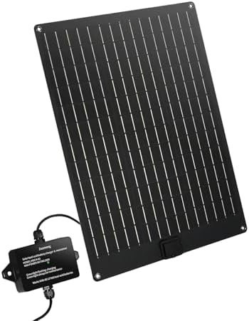 20W Solar Battery Maintainer & Trickle Charger, MPPT & Pulse Tech Solar Panel Kit, 12V Lead-Acid Battery Charger, Weatherproof for Car Boat Dump Trailer Outdoor Use