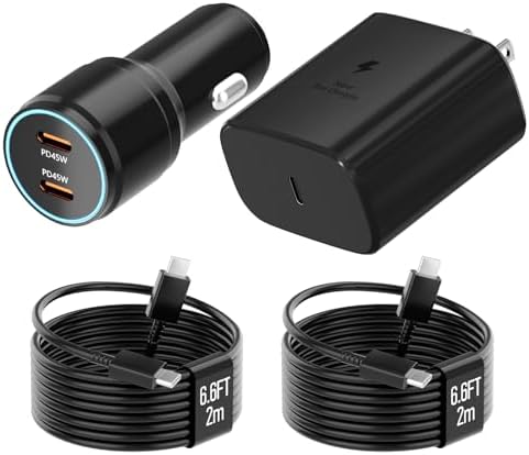 Samsung 45W USB-C Charger, 45W PPS Super Fast USB-C Wall/Car Charger