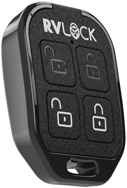 RV Remote 4-Button Key Fob for RVLock Keyless Handles, Wireless Fob Transmitter