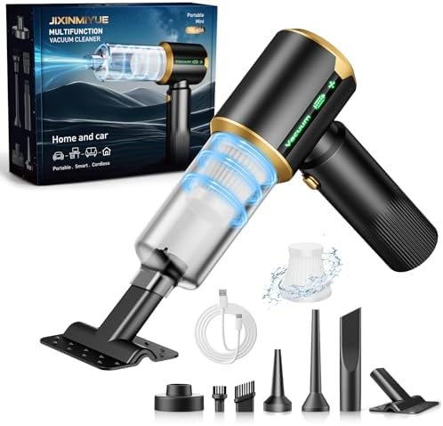 Cordless Handheld Car Vacuum Cleaner: 7-in-1 & 16000Pa Strong Suction, Inky