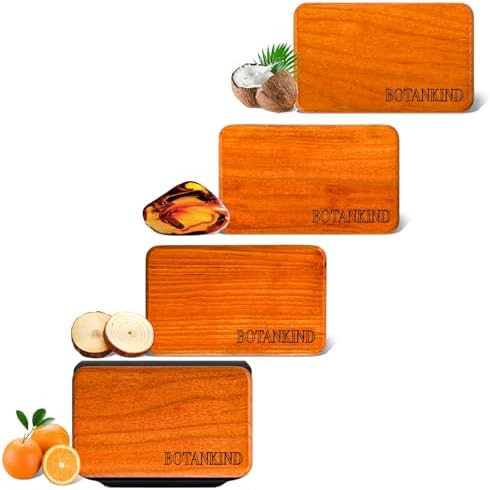 Car Air Freshener- Original Wood Air Freshener-Car Odor Eliminator for Visor Clip-Long Lasting Scent, Vehicle Scent Diffuser for Truck, SUV, Sedans - 4 pack Included 2 Clips