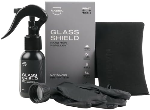 Nasiol Car Nano Protection Package Professional - Advantage Set - Car Care Set (Rain Repellent, Ceramic Coating, Plastic Surface Protection, Fabric Surface Protection, Microfiber Cloth)