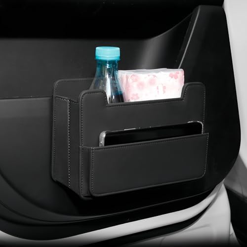 Tumecos Foldable Car Storage Box,Multifunctional Seat Back Organizer,Trash Can, Auto Door Side Pocket,Storage Bag,Car Accessories Organizer Box