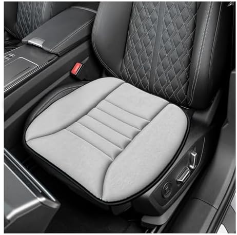 Car Seat Cushion Chair Cushions, Breathable Driver Seat Protector with 1.2" Thick Comfort Memory Foam, Non-Slip Pressure Relief Driver Seats Pillow for Vehicle Office Home (Gray)