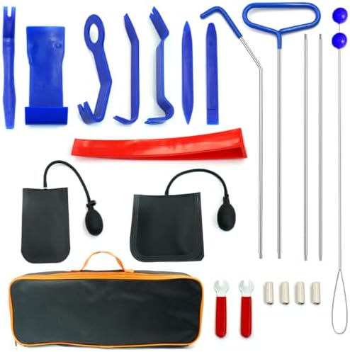 Car Lockout Kit,Car Tool Kit Set, Portable Repair Tools, Automotive Tool Kit, Heavy Duty Multi-Function Repair Kit, Adjustable Tools for Vehicle Maintenance, Portable with Carrying Case