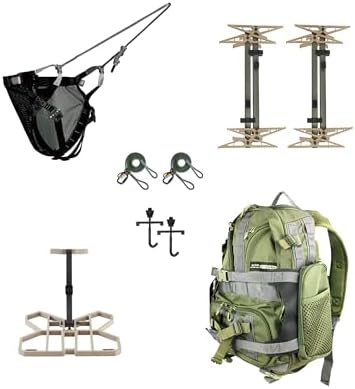 XOP Full RUT - Full Mobile Saddle Hunting System - Invader Saddle Platform, Mutant Saddle Harness, 4 Pack of X2 Sticks, J Hook Stick Carrying System, Striker Pack (2025)