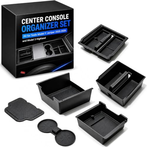 Tesla Model Y Center Console Organizer,Tesla Model 3 Accessories 2026