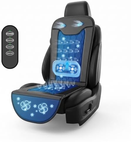Cooling Car Seat Cover Front Seat, Cooling Car Seat Cushion Back Massager