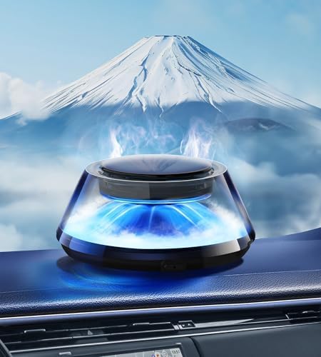 Upgraded Smart Car Air Freshener, Car Diffuser, Fuji Cologne & Pine Forest 5 Mode Ambient Light & Mist Fragrance with Auto On/Off Intensity Adjustable Mist for 6 Months C01 Automotive Diffuser,Premium