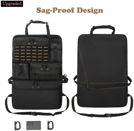 Upgraded One-Piece Universal Car Seat Back Organizer with Multiple Pockets