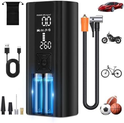 Tire Inflator Portable Air Compressor,4X Faster Portable Air Pump