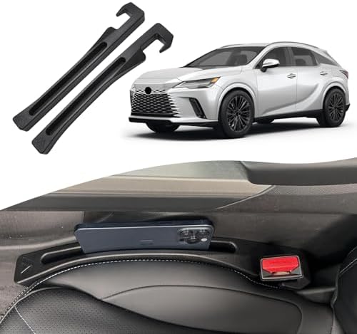 Le-xus RX350/RX450H/RX500H 2020-2026 Seat Gap Filler, Car Seat Gap Filler Organizer Stop Things from Dropping Customized Interior Accessories for Car, Black Pack of 2