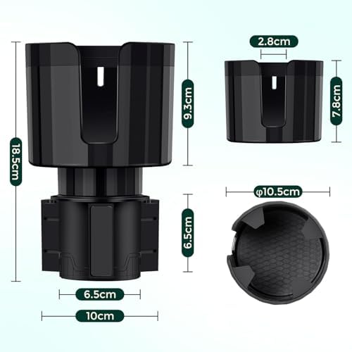 Car Cup Holder Expander for 2016-2025 Honda Pilot, Adjustable Car Cup Insert Accessories, Large Water Bottles Holder with Expandable Arm