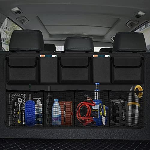 AOPHY Trunk Organizer for Car, Large Capacity Car Organizers and Storage with 9 Pockets, Waterproof Backseat Hanging Organizer for SUV, Truck, MPV, Interior Accessories for Men and Women