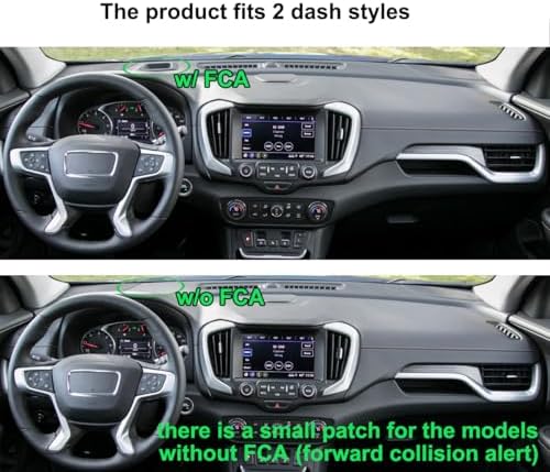 Dash Cover Mat Custom Fit for GMC Terrain (Black) K388