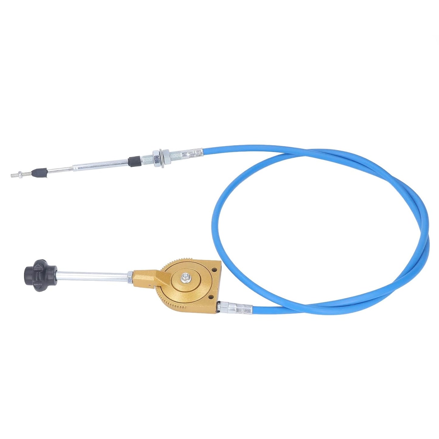 2m Throttle Cable PU Stainless Steel Weather Manual Accelerator Cable for Excavator Mixer, Quick Response PU Sheath Throttle Controller Motor Cable Powersports Levers