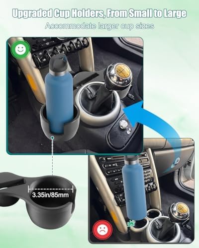 Upgrade Cup Holder Expander Fits for Mini Cooper R50 R52 R53 2001-2006