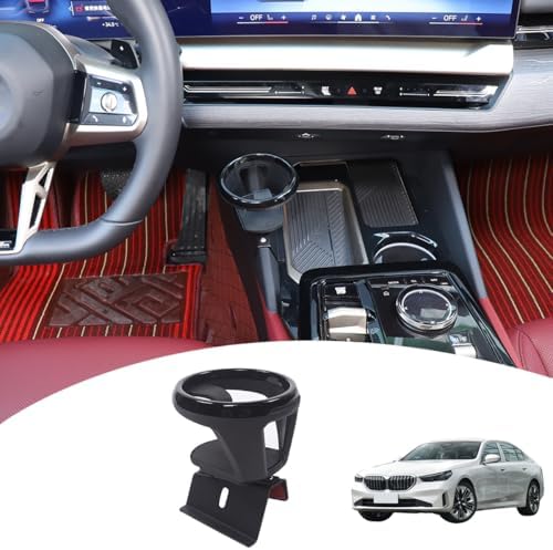 Car Cup Holder, Center Console Cup Holder Compatible with BMW 5 Series G60 2024-2025 Car Center Console Water Cup Holder Expander Interior Accessories