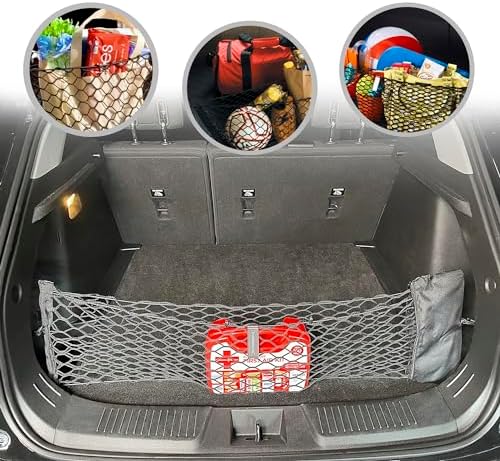 Envelope Style Automotive Elastic Trunk Mesh Cargo Net for Chevrolet Trax 2025-2026 - Premium Trunk Organizer and Storage - Luggage Net for Crossover - Best Car Organizer for Chevrolet Trax